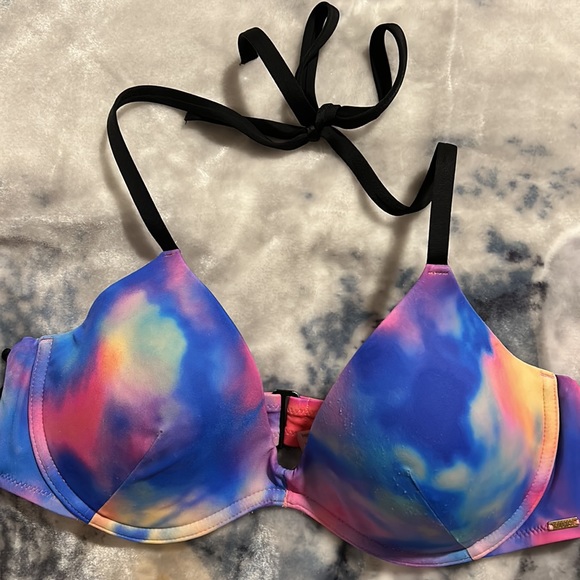🐶 PINK Tye Dye Bikini Top - Picture 1 of 11